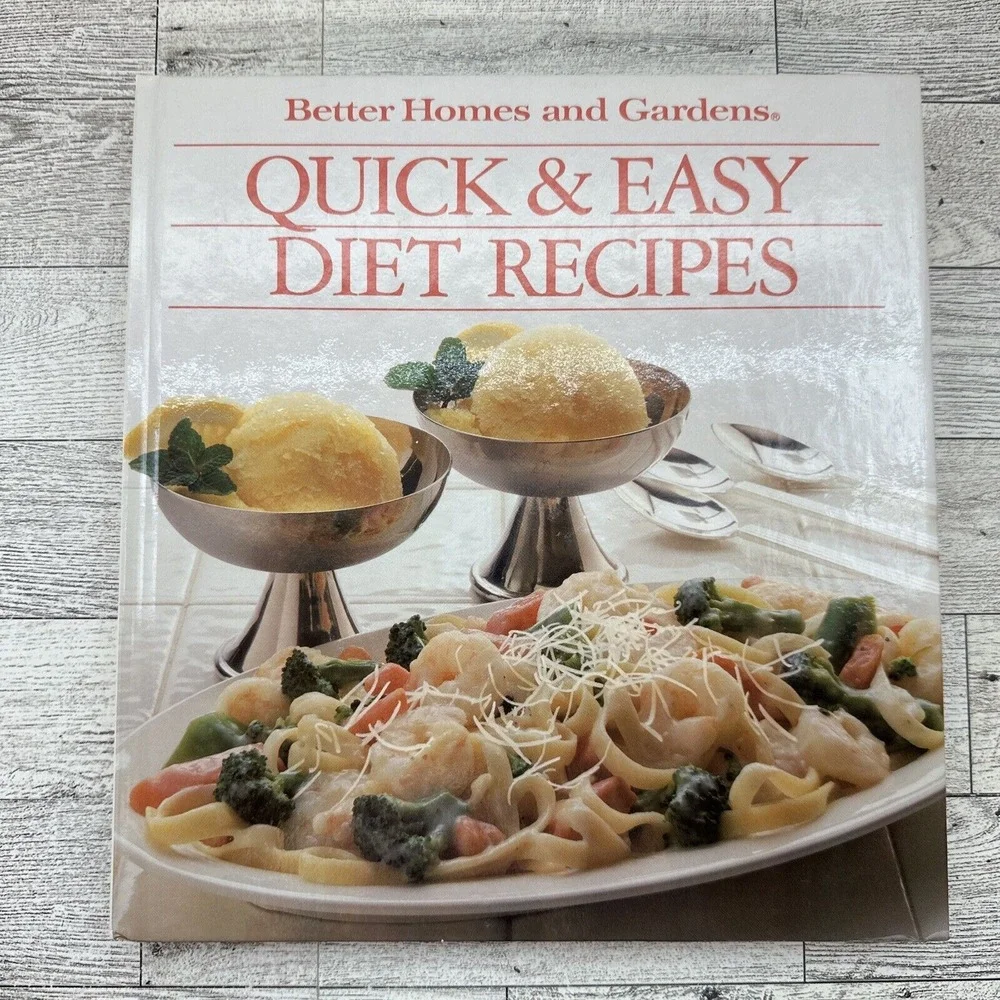 Quick And Easy Diet Recipes Better Homes And Gardens Vtg 1989 Hardcover Cookbook